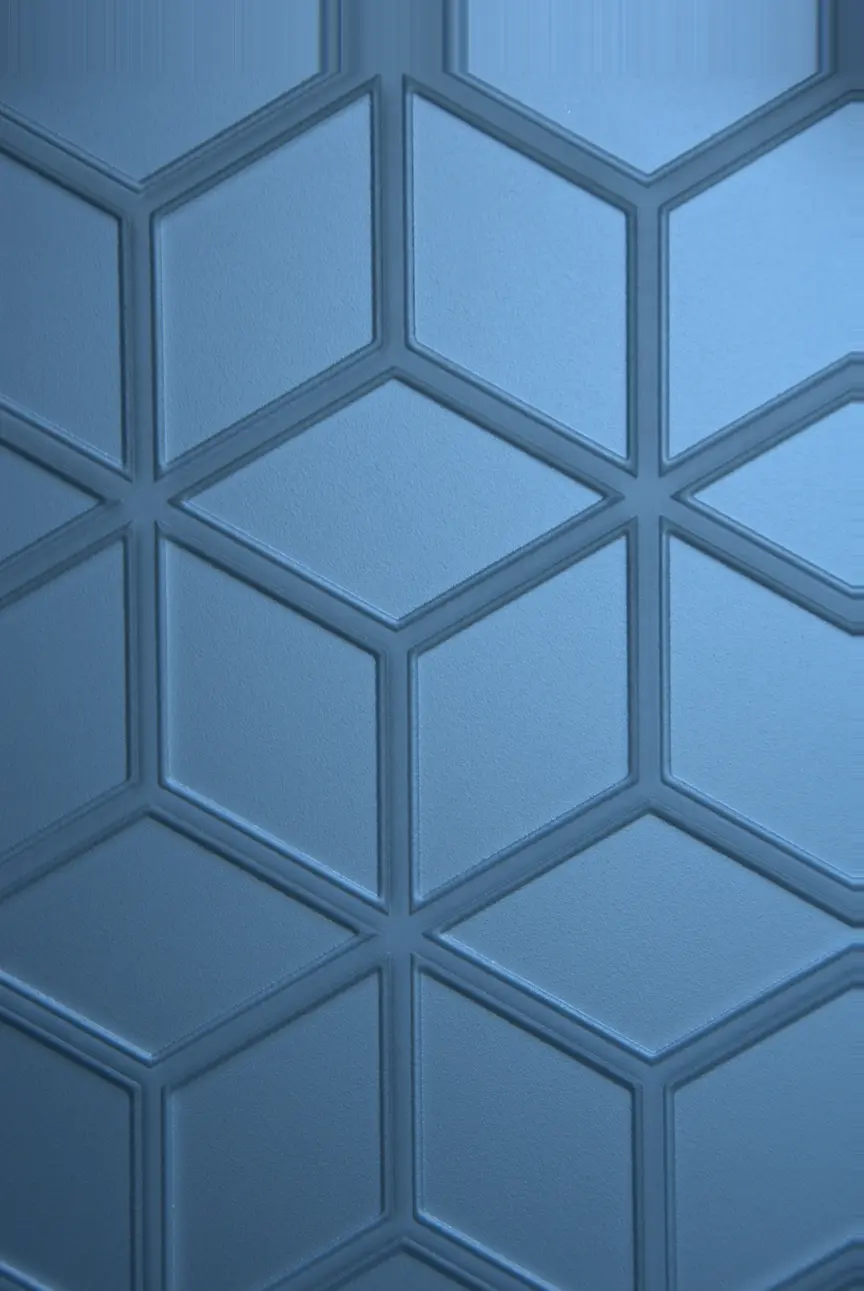 Cloison de verre gravée